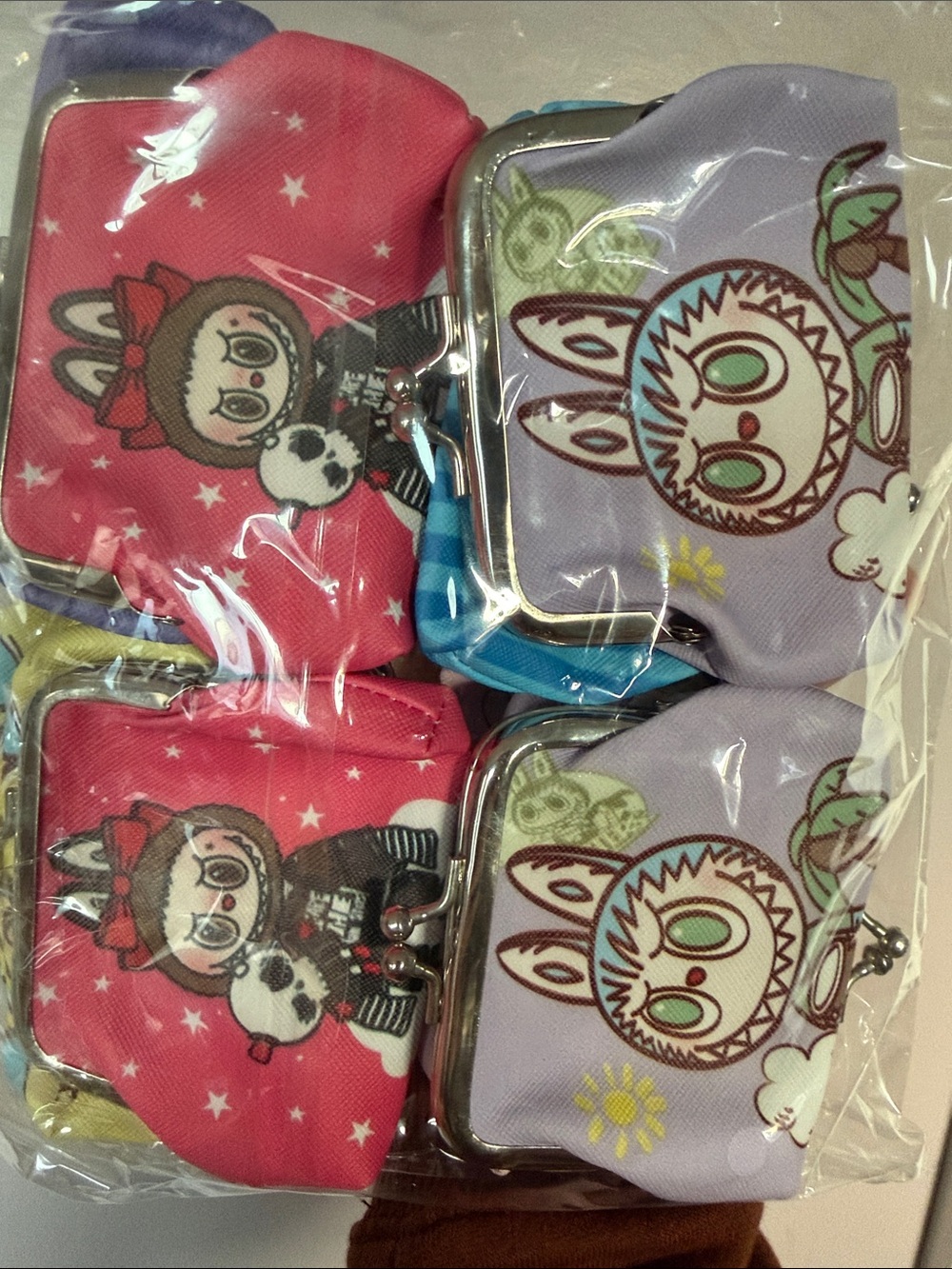 Labubu coin kisslock pouches set of 6